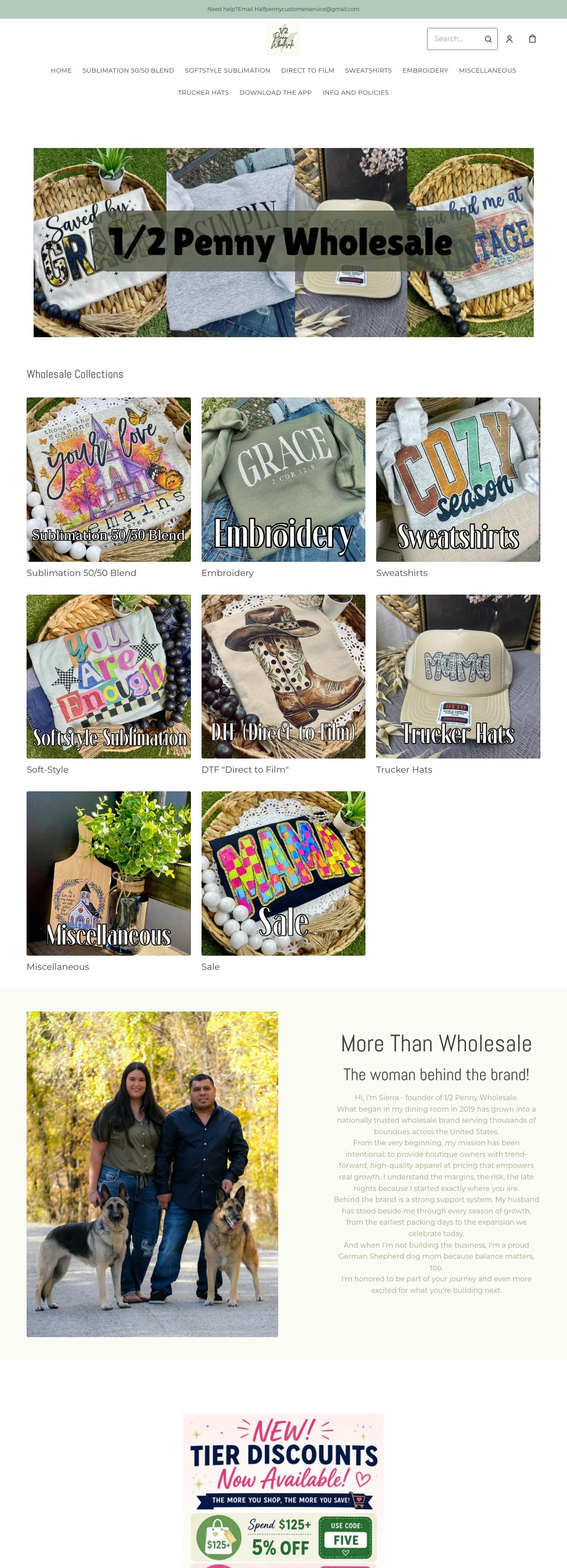 1/2 Penny Wholesale — before